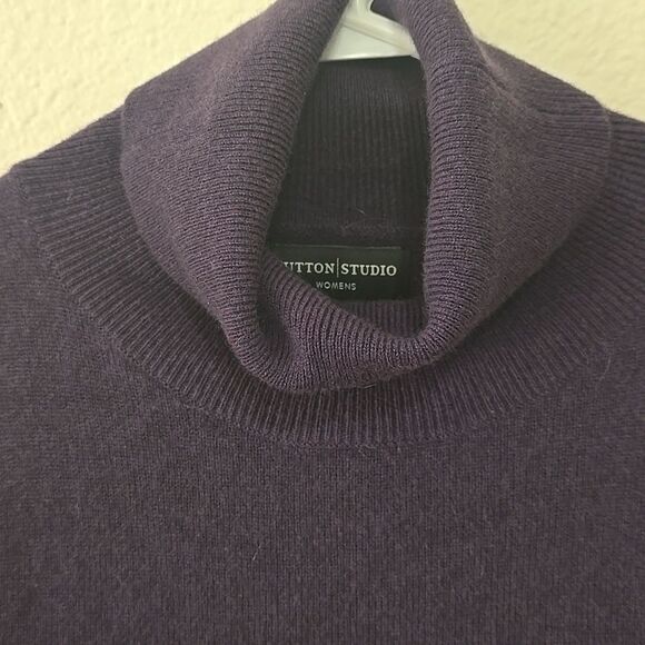 SUTTON STUDIO CASHMERE  TURTLENECK 1X - Picture 2 of 8